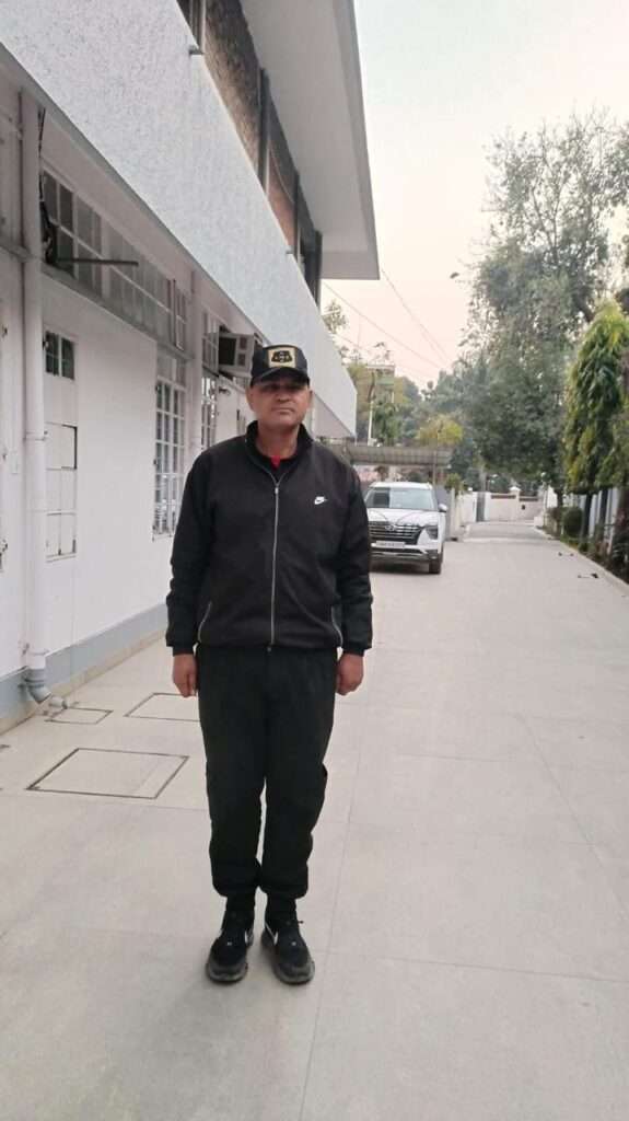 Security guard standing